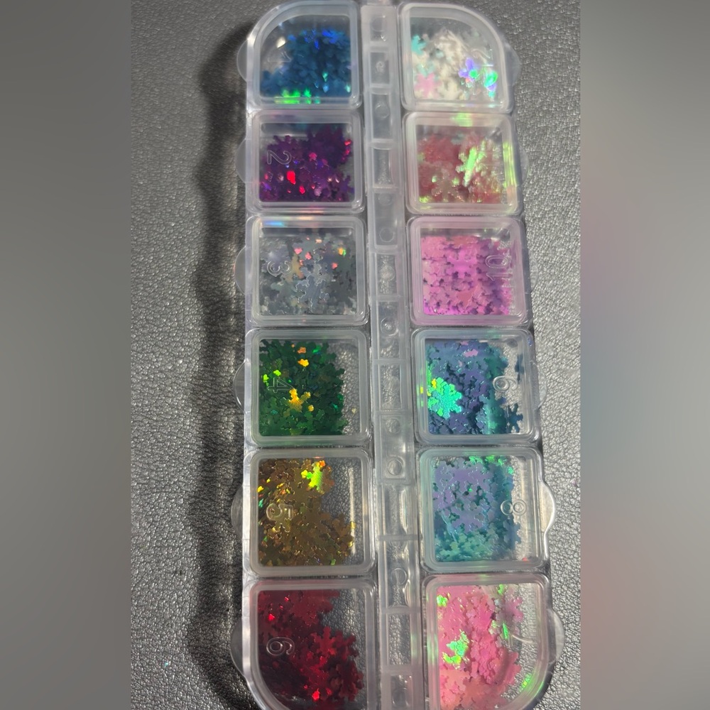 Multicolor Glitter Nail Art Set